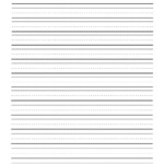 Print Sheets Two Lines First Grade Writing Paper