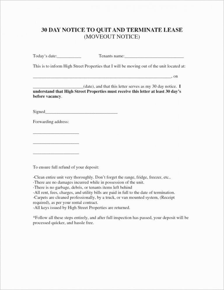 Printable 031 Template Ideas Day Notice To Vacate 