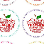 Printable Amazing Teacher Apple Gift Tag Teacher Etsy