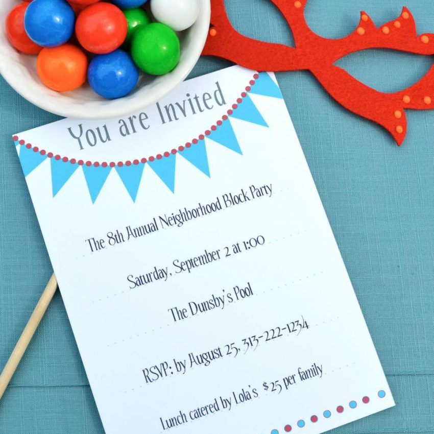 Printable Birthday Party Invitations For 12 Year Old Boy