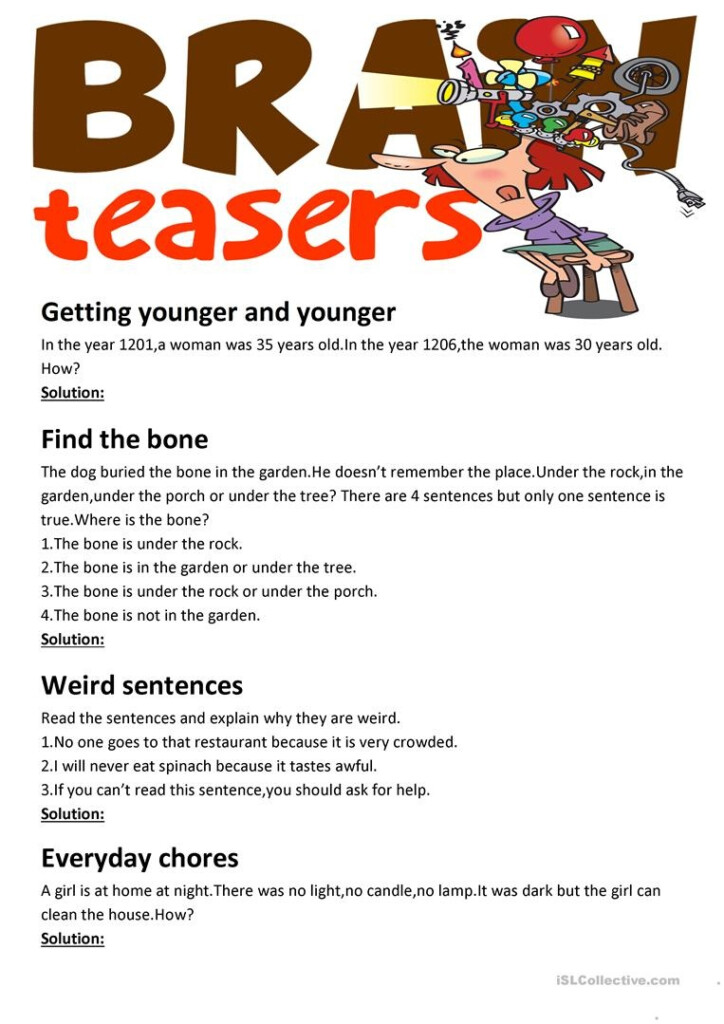 Printable Brain Games For Seniors Free Free Printable