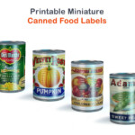 Printable Canned Food Labels Dollhouse Miniatures Barbie