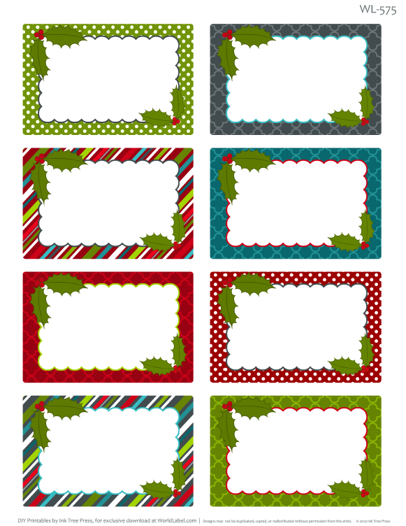 Printable Christmas Labels For Homemade Baking Free 