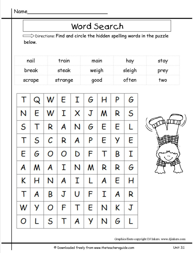 Printable Crossword Puzzles For 2Nd Graders Printable 