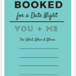 Printable Date Night Invite No Excuses Date Night