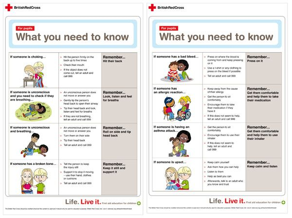 Printable First Aid Information First Aid Information 