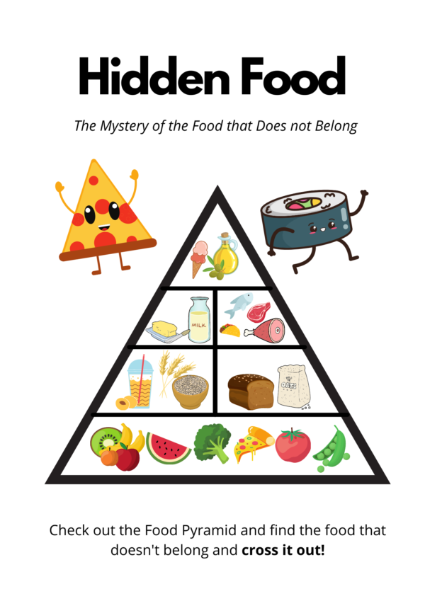 Printable Food Pyramid Kids Problem Solving Game Free