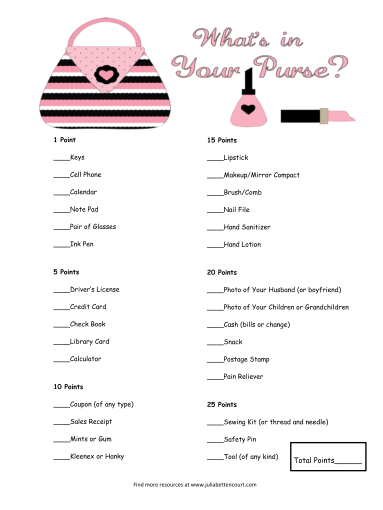 Printable Games For Women s Ministry That Are Delicate 