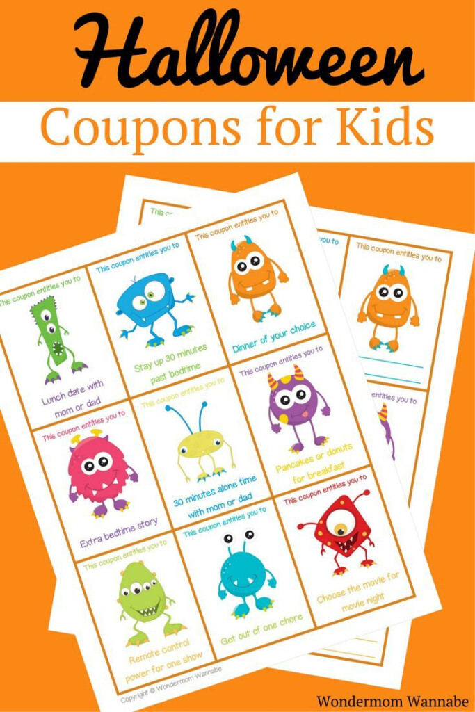 Printable Halloween Coupons For Kids Halloween 