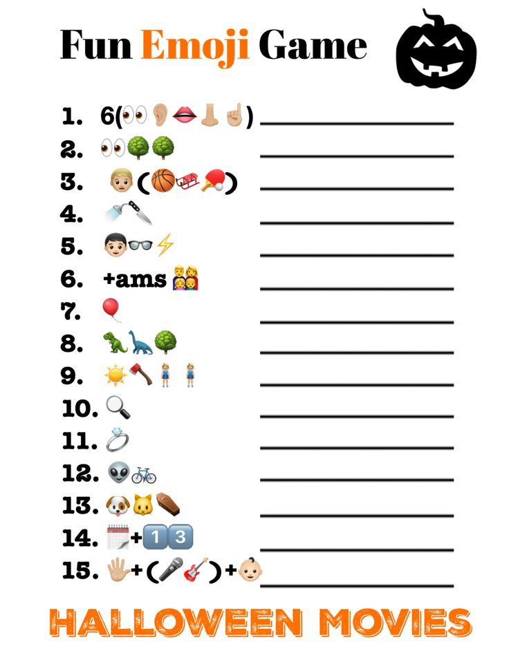 Printable Halloween Emoji Game Halloween Emoji Emoji 