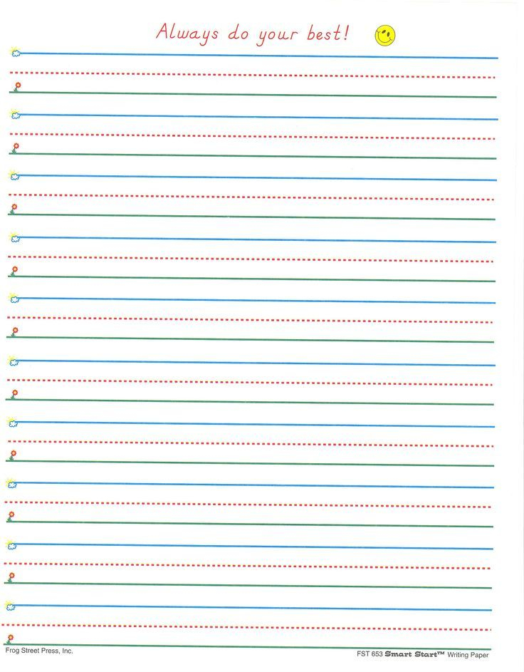 Printable Lined Paper For 2nd Grade Lined Paper You Can