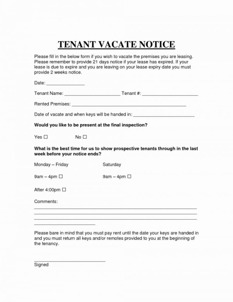 Printable Move Out Letter Template Simple Like Landlord