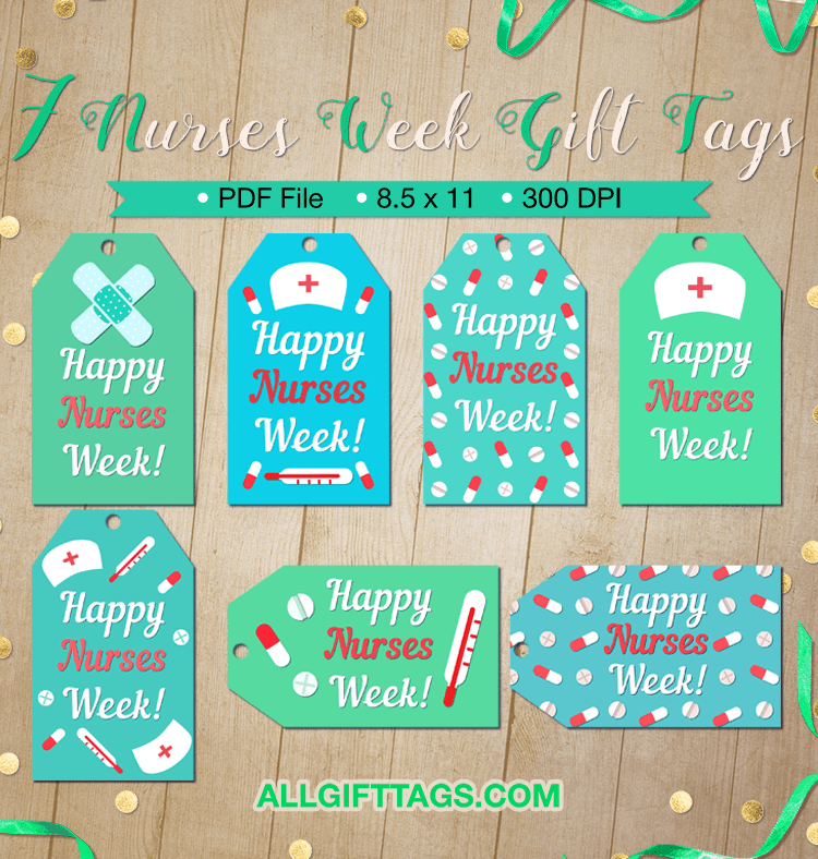 Printable Nurses Week Gift Tags Get Them In PDF Format At