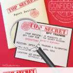 Printable Spy Party Invitations Onecreativemommy