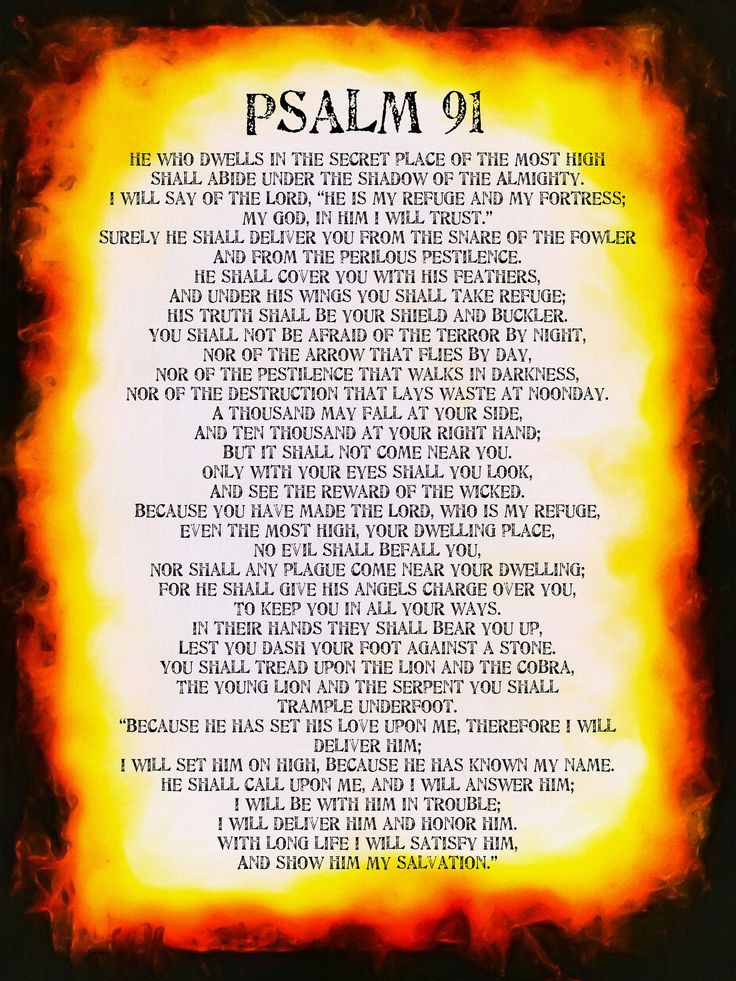 Psalm 91 NKJV NkJV Psalm 91 Poster Download Printable 