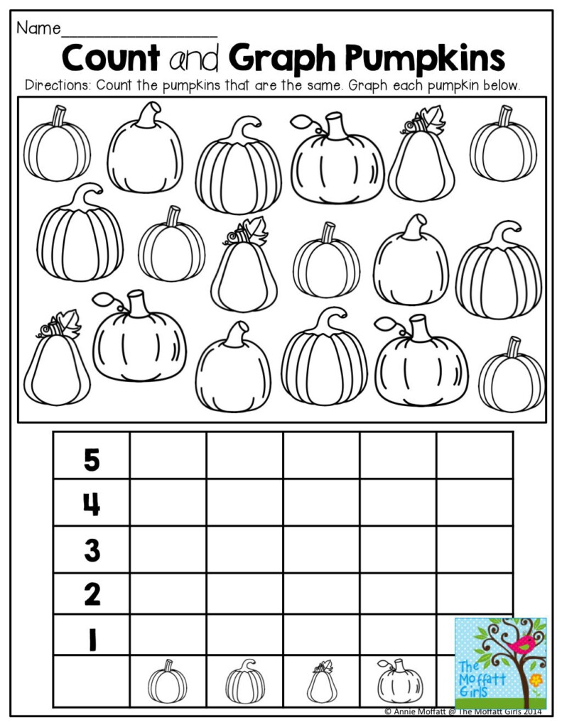 Pumpkin Graphing Fall Math Preschool Math Fall 