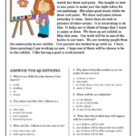 Reading Comprehension Worksheets Best Coloring Pages For