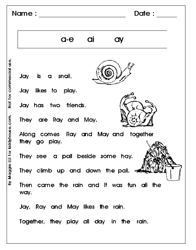 Reading Worksheets First Grade Phonics 1st Grade Reading 