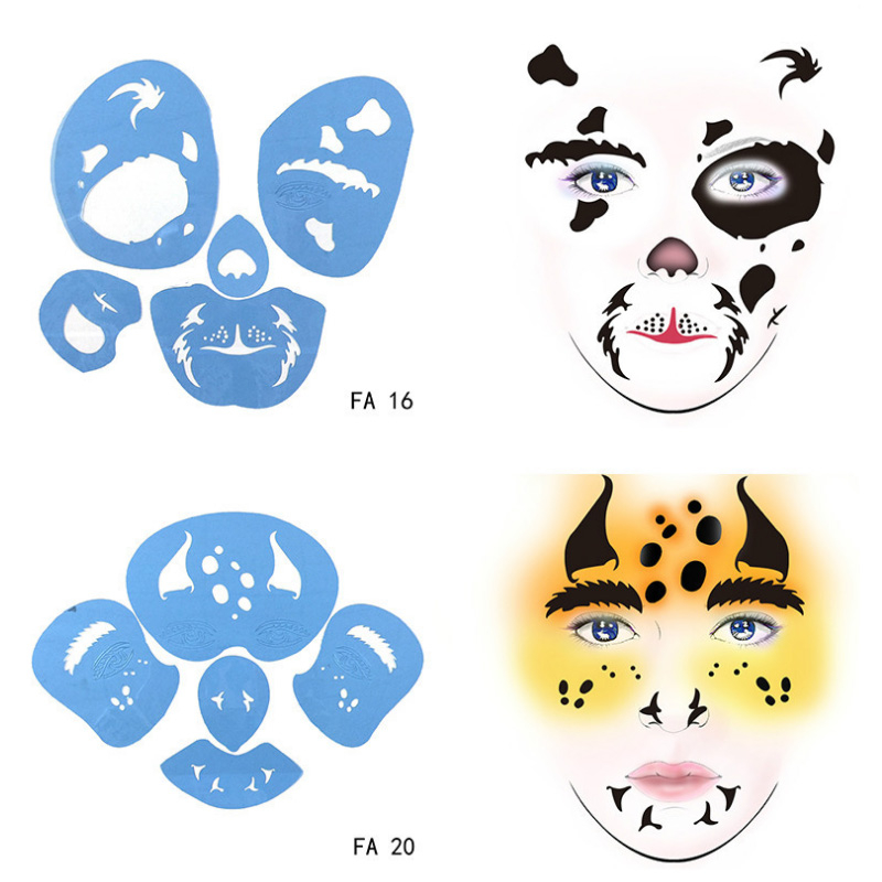 Reusable Soft Face Paint Stencil Animal Bloodsucker Body 