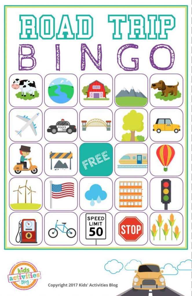 Road Trip Bingo Printable Game Free Download Of 6 Travel 