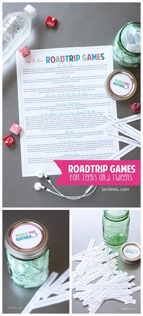 Road Trip Games For Teens Tweens Landeelu