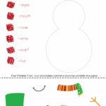 Roll A Snowman Printable Dice Game Fun Christmas Games