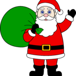 Santa Claus With Sack Of Gifts Free Clip Art