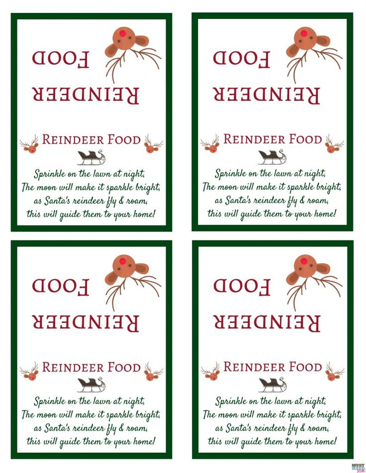 Santa s Magic Reindeer Food Recipe And Free Printable 