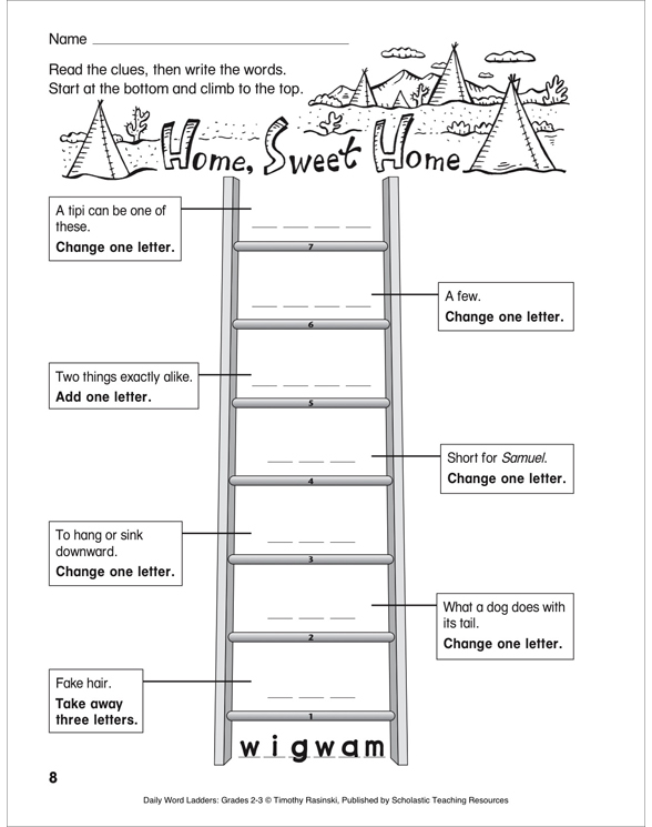 Scholastic Daily Word Ladders Grades 2 3 Pdf