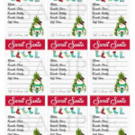 Secret Santa Gift Exchange Printable PDF Christmas Party