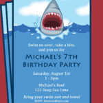 Shark Invitation Printable Printable Or Printed With FREE