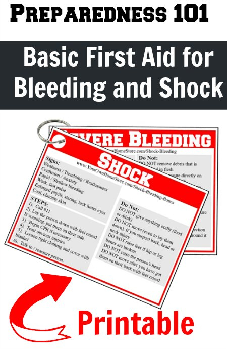 Shock And Severe Bleeding First Aid Basics Simple Family 