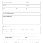 Simple Job Application Form Basic Job Application Forms