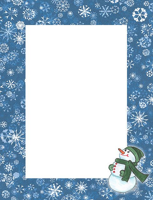 Snowman Looking Up Stationery Free Christmas Printables 