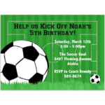 Soccer Party Invitation Template Free Football Party