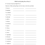 Spelling Worksheets Fifth Grade Spelling Worksheets Db
