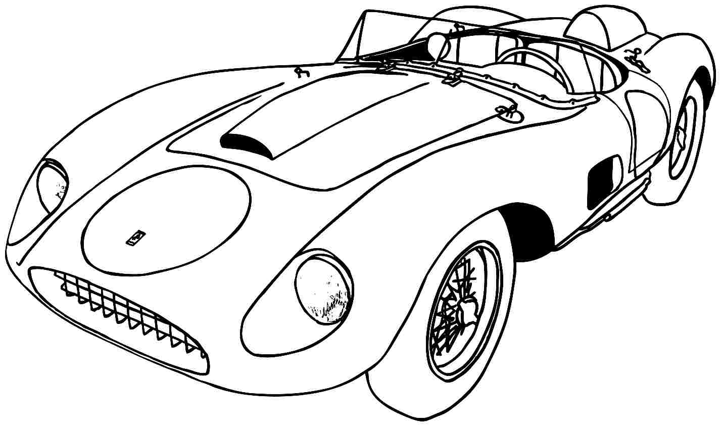 Sports Car Printable Coloring Pages Sports Car Coloring 