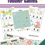 Spring Themed Printable Games For Toddlers And Preschoolers