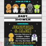 Star Wars Baby Shower Invitation Baby Boy Digital