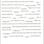 Summer Mad Libs For Kids Printable First Grade Tedy
