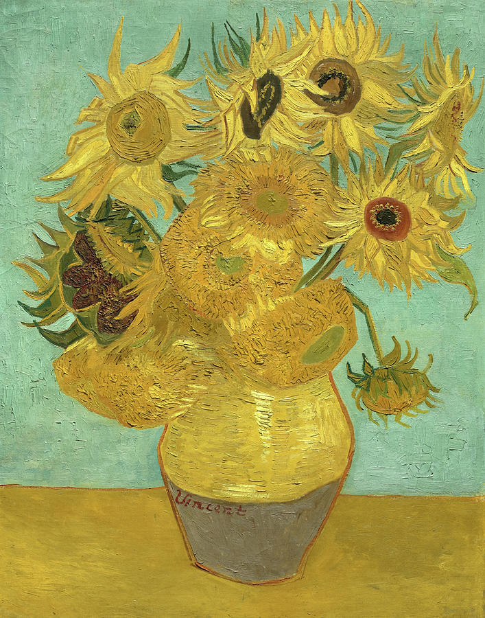 Sunflowers 1888 1889 Painting By Vincent Van Gogh