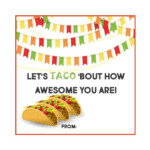 Taco Printable Etsy Restaurant Gift Cards Chips And