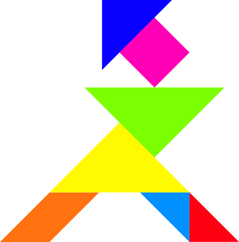 Tangram Shapes Drawing Free Image Download