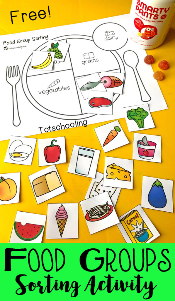 Teach Kids About Healthy Eating With A Food Group Sorting 