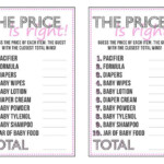 The Price Is Right Printable Baby Shower Games Boy Baby