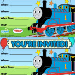 Thomas Friends Party Invitation Train Birthday