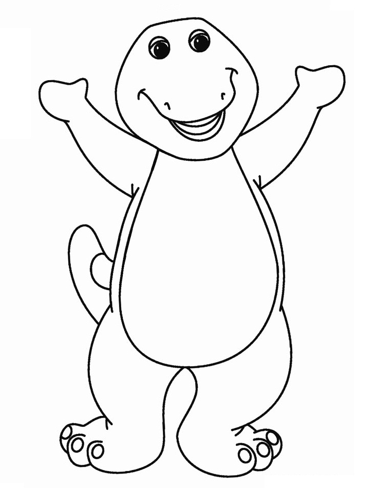 Top 20 Printable Barney And Friends Coloring Pages 