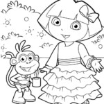 Top 20 Printable Dora The Explorer Coloring Pages Online