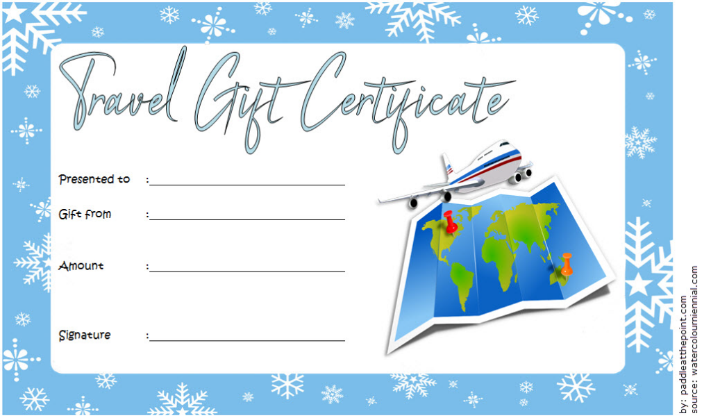 Travel Voucher Gift Certificate Template FREE 3 Gift 