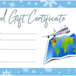 Travel Voucher Gift Certificate Template FREE 3 Gift